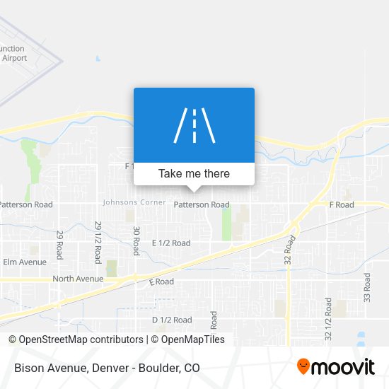 Bison Avenue map
