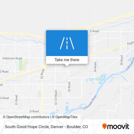 South Good Hope Circle map