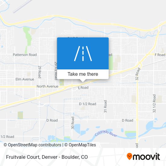 Fruitvale Court map