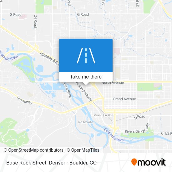 Base Rock Street map