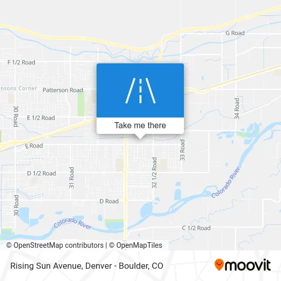 Rising Sun Avenue map