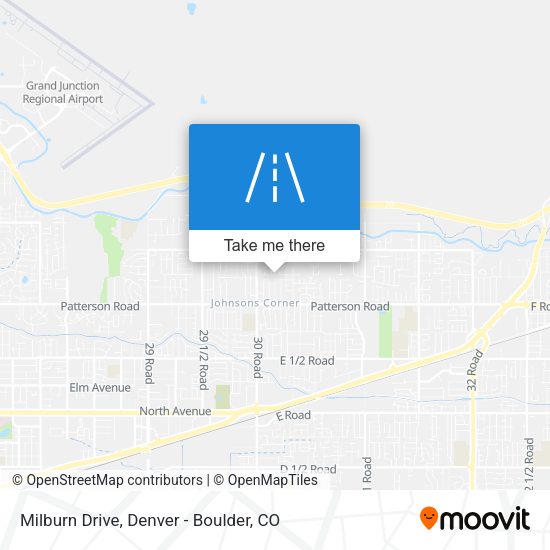 Milburn Drive map