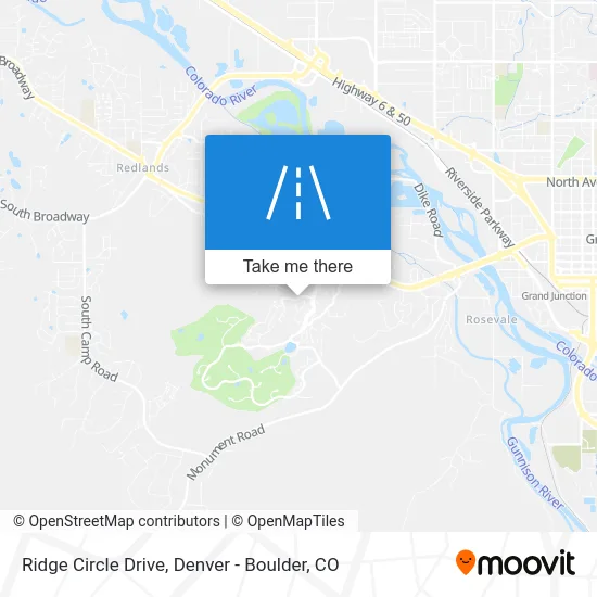 Ridge Circle Drive map