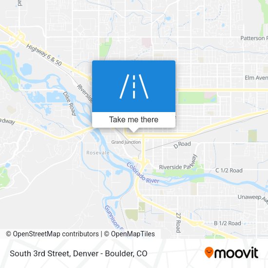 South 3rd Street map