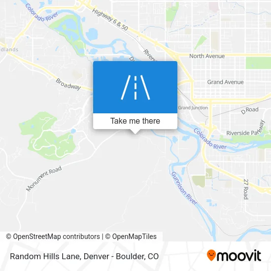 Random Hills Lane map