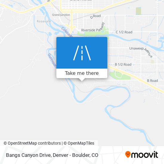 Bangs Canyon Drive map