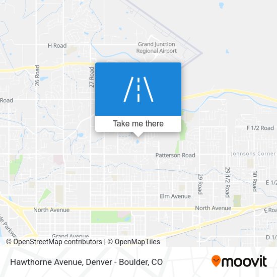 Hawthorne Avenue map