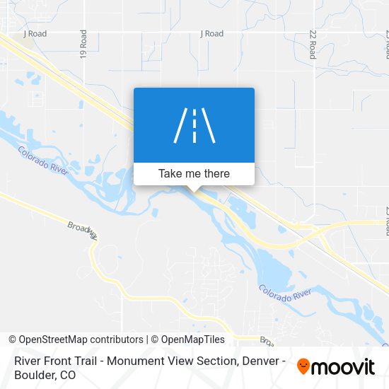 River Front Trail - Monument View Section map