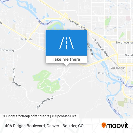 406 Ridges Boulevard map