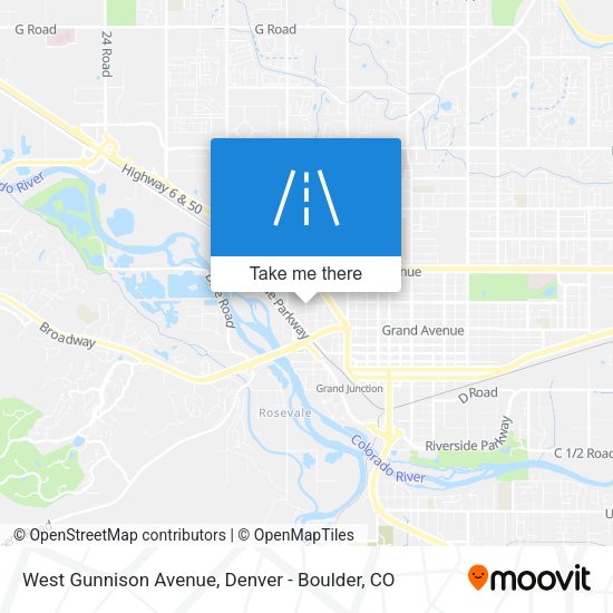 West Gunnison Avenue map