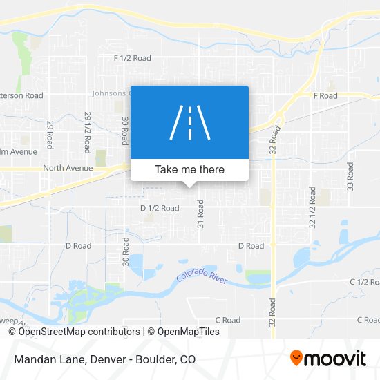 Mandan Lane map