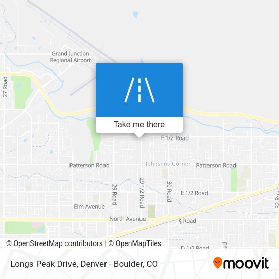 Mapa de Longs Peak Drive