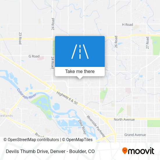 Devils Thumb Drive map