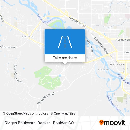 Ridges Boulevard map