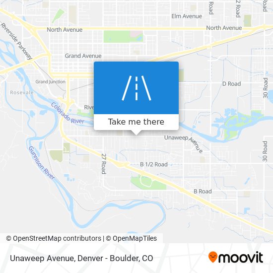 Unaweep Avenue map