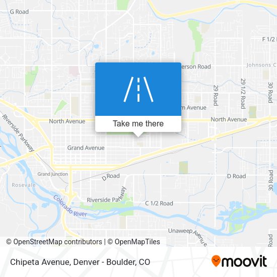 Chipeta Avenue map