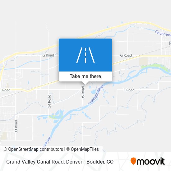 Grand Valley Canal Road map