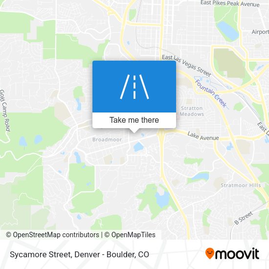 Sycamore Street map