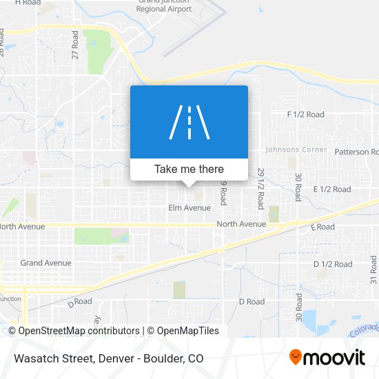 Mapa de Wasatch Street