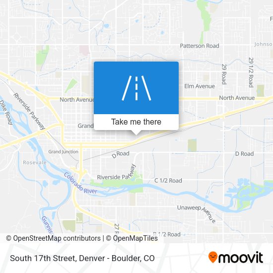 South 17th Street map