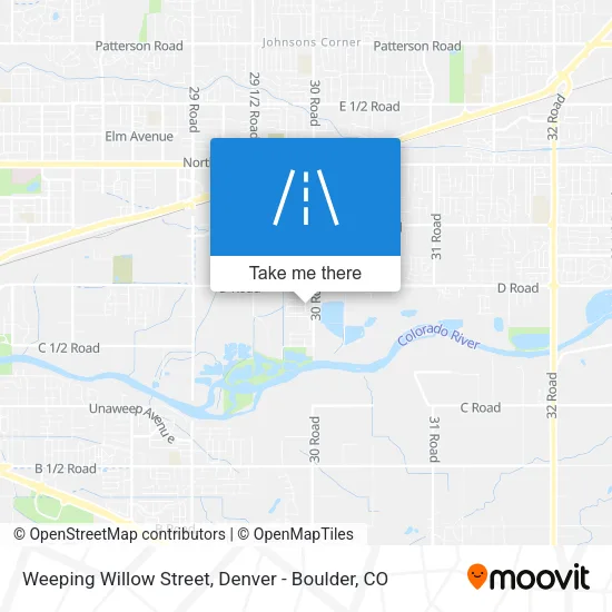 Weeping Willow Street map