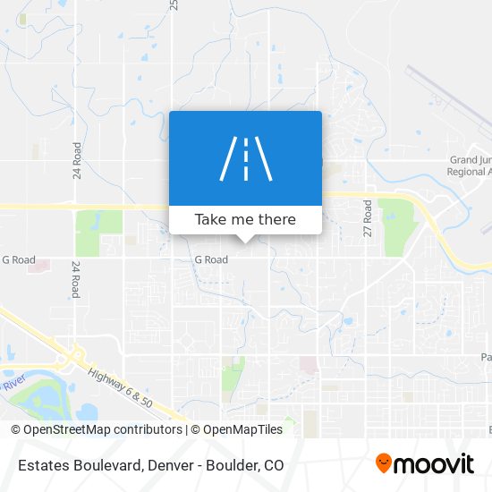 Estates Boulevard map