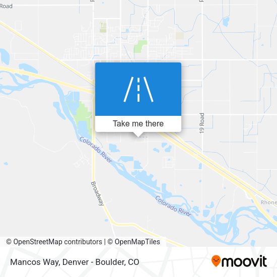 Mancos Way map