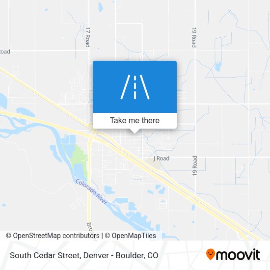 South Cedar Street map