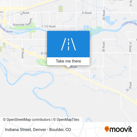 Indiana Street map
