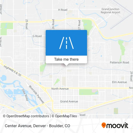 Center Avenue map