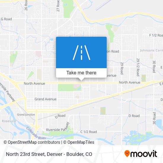North 23rd Street map