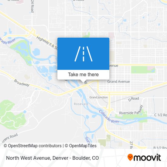 North West Avenue map