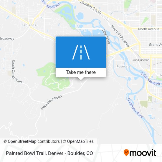 Painted Bowl Trail map
