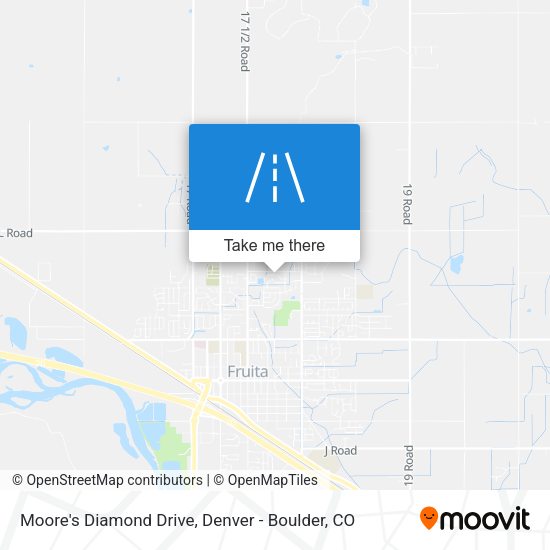 Moore's Diamond Drive map