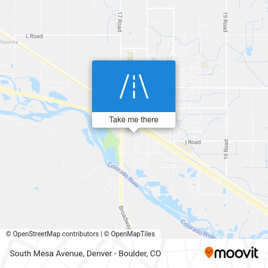 Mapa de South Mesa Avenue