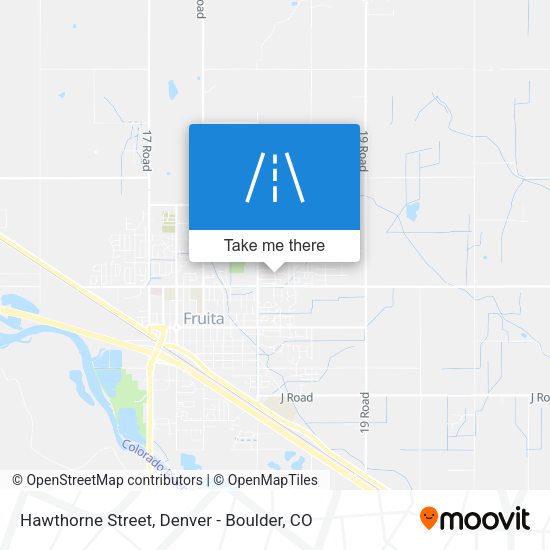 Hawthorne Street map