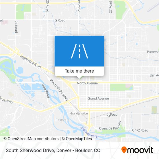 Mapa de South Sherwood Drive