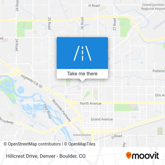 Mapa de Hillcrest Drive