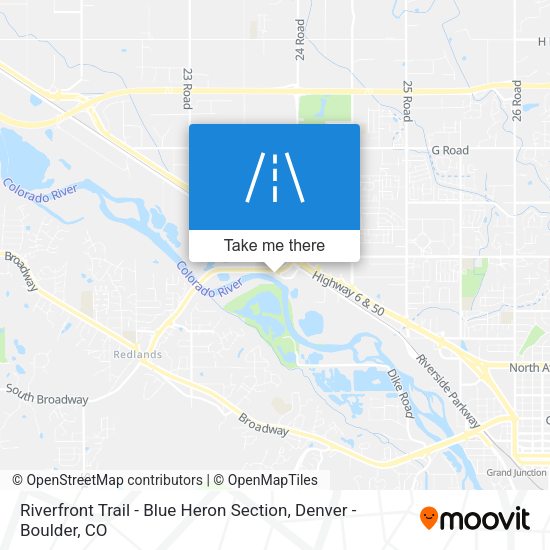 Riverfront Trail - Blue Heron Section map