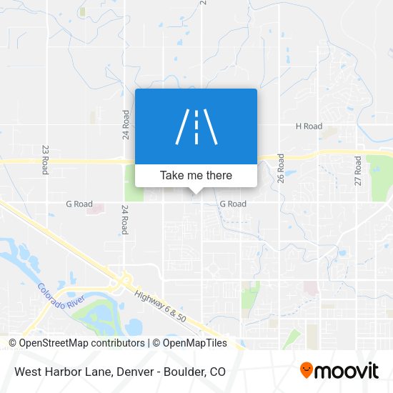 West Harbor Lane map