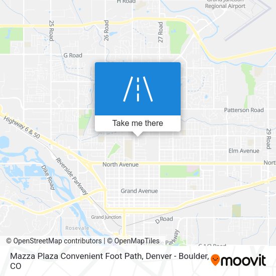 Mapa de Mazza Plaza Convenient Foot Path