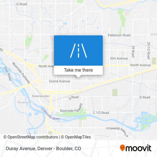 Ouray Avenue map