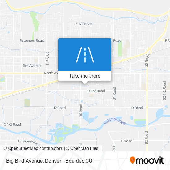 Big Bird Avenue map