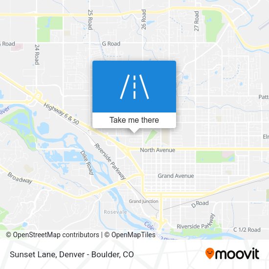 Sunset Lane map