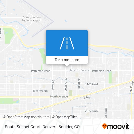 Mapa de South Sunset Court