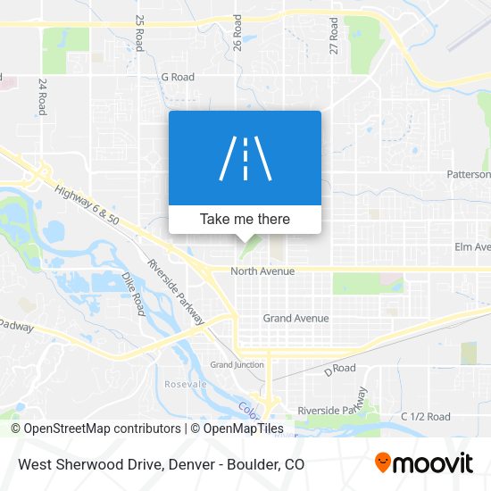 Mapa de West Sherwood Drive
