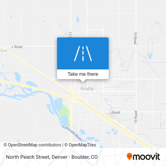 North Peach Street map