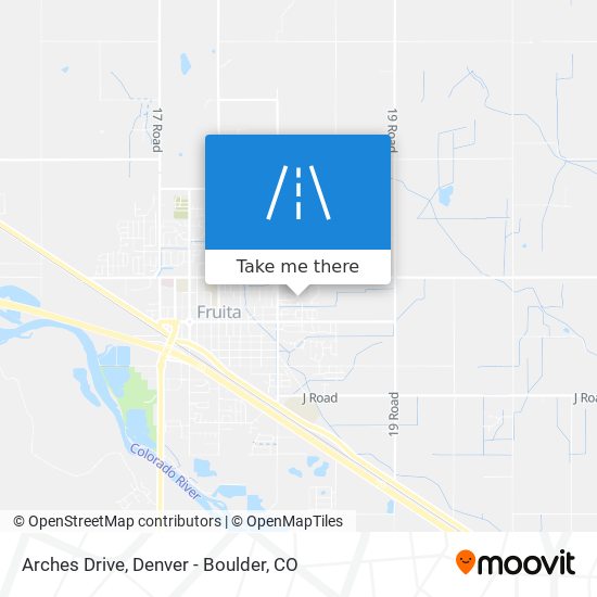 Arches Drive map