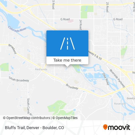 Bluffs Trail map