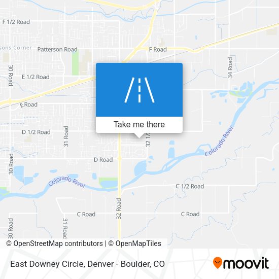 East Downey Circle map